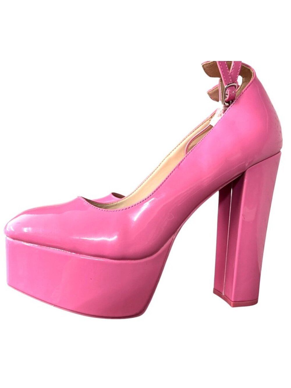 Fashion Nova Pink Platform Block Heel Pumps Size 11 NWT